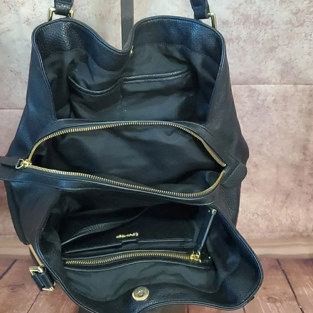 CALVIN KLEIN Black Leather Handbag‎